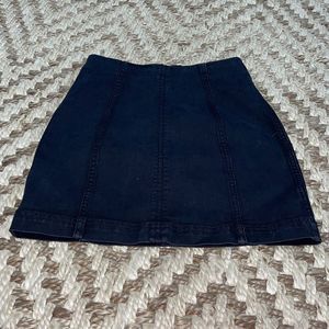 Free People Black Mini Skirt size 0